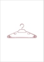 Cloth Hanger 5 Pack Pink