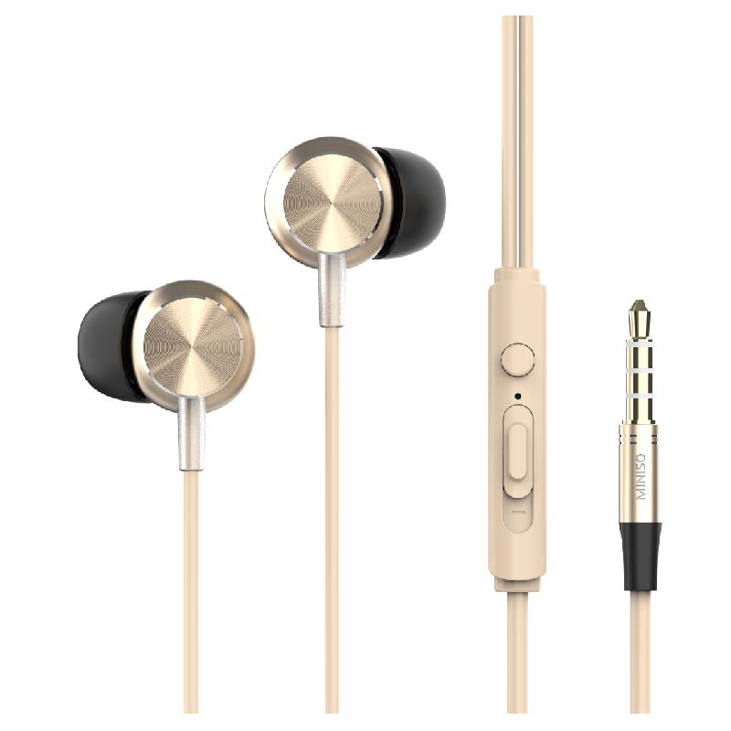 CD PATTERN HI FI IN EAR PHONE GOLDEN