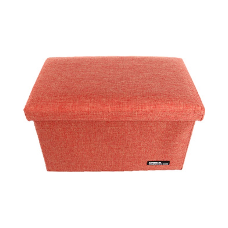 FOLDABLE STORAGE STOOL ORANGE