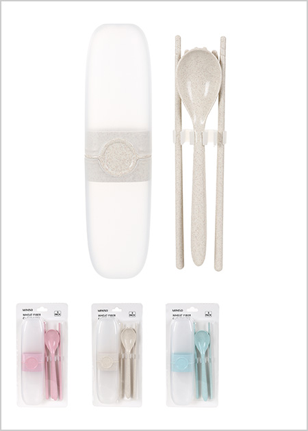 Wheat Fiber Cutlery Set 3 Pack