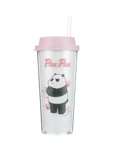 [WBB Panda 550ml Double-Layer Straw Bottle (Moveforward)] WBB Panda 550ml Double-Layer Straw Bottle